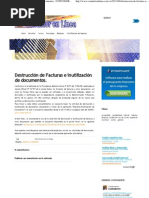 Destrucción de Facturas e Inutilización de Documentos. - CONTADORENLINEA - Com.ve