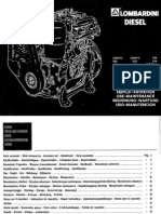 Manual Lombardini LDA672 673 832 833 Italiano