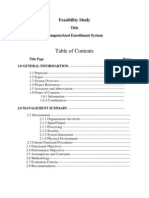 Feasibility Study: Title Computerized Enrollment System