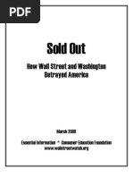 Sold Out: How Wall Street and Washington Betrayed America