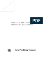 Analysis and Uses of Financial Statement