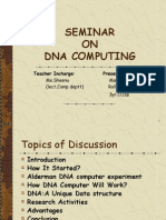 Seminar ON Dna Computing: Teacher Incharge: Presented by