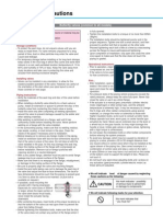 Handling Precautions: Butterfly Valves (Common To All Models)