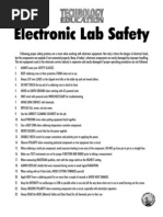 Electronic Lab Safety: Submitted by Fred B. Weiss, East High School, Akron, Ohio