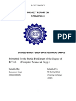 Submitted For The Partial Fulfillment of The Degree of B.Tech (Computer Science & Engg.)