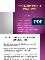 Istoria Dreptului Romanesc-Curs 1