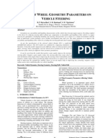 Effect of Wheel Geometry Parameters On Vehicle Steering