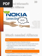 Nokia and Microsoft Strategic Alliance