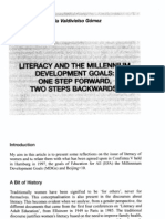 Literacy and The Millennium Development Goals - One Step Forward, Two Steps Backwards