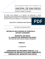 Ordenanza Reforma Parcial Ordenanza Impuestos Sobre Inmuebles Urbanos