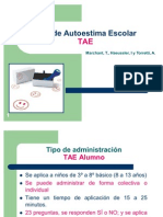 Introduccion Test de Autoestima Escolar TAE