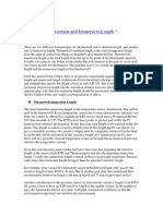 Thermowell Insertion and Immersion+Length