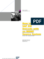 How To... SAP BW Unicode With An MDMP Souce System