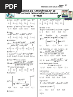 Practica #20 - 5° - Raz. Trig. de Ángulos Notables