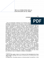 Sobre La Literatura de La Emancipación en El Perú, ACP