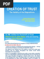 Creation of Trust