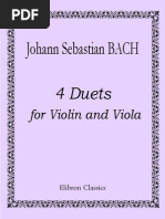 VIOLA - PARTITURA - Bach - 4 Duetos para Viola e Violino