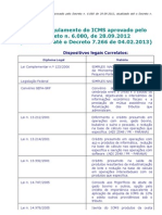 Regulamento ICMS Paraná Atualizado (Decreto 6080 - 2012)