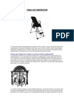 Tabla de Inversión - Terapia de Inversión