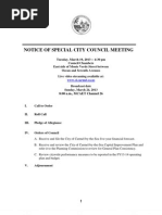 Special City Council Meeting Agenda Packet 03-19-13