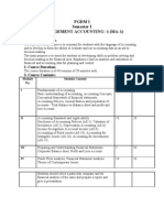 PGDM I Semester I Management Accounting - 1 (Ma-1) : 1. Course Objective