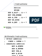 Arithmetic Instructions