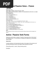 Active and Passive Voice