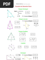 Fórmulas Geometría