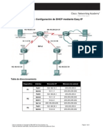 Actividad de PT 7.1.8 Configuración de DHCP Mediante Easy IP