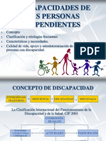 Discapacidades de Las Personas Dependientes