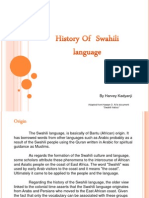 History Swahili