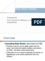 Cascading Style Sheets (CSS)