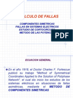 Fallas en Redes Eléctricas y Cálculos de Cortocircuitos