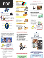 Triptico Que Es Salud Ocupacional