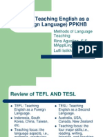 TEFL (Teaching English As A Foreign Language) PPKHB