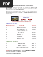 Codigos Error LCD Panasonic