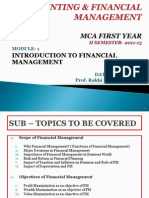 Introduction To Financial Management