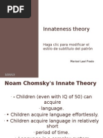 Innateness Theory Presentation