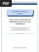 Polls On Attitudes On Homosexuality & Gay Marriage