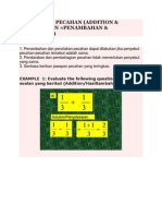 Addition and Subtraction of Algebraic Expression