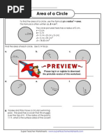 Area Circle 1