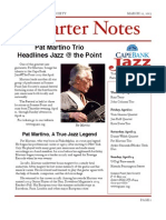 Quarter Notes: Pat Martino Trio Headlines Jazz at The Point