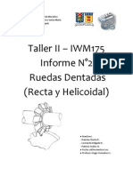 Informe N°2 Rueda Dentada Recta y Helicoidal