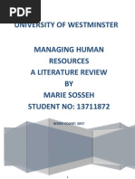 University of Westminster: Word Count: 2057