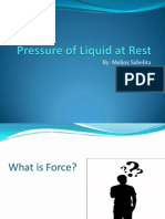 Pressure of Liquid at Rest