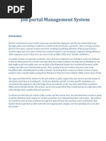 Job Portal Management System