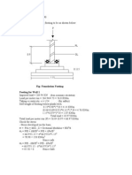 Design of Footing: (From Masonary Calculation)