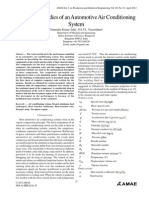 Parametric Studies of An Automotive Air Conditioning System