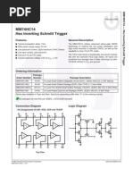 MM74HC14 Hex Inverting Schmitt Trigger: Features General Description