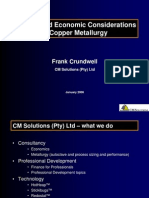 Process and Economic Considerations in Copper Metallurgy